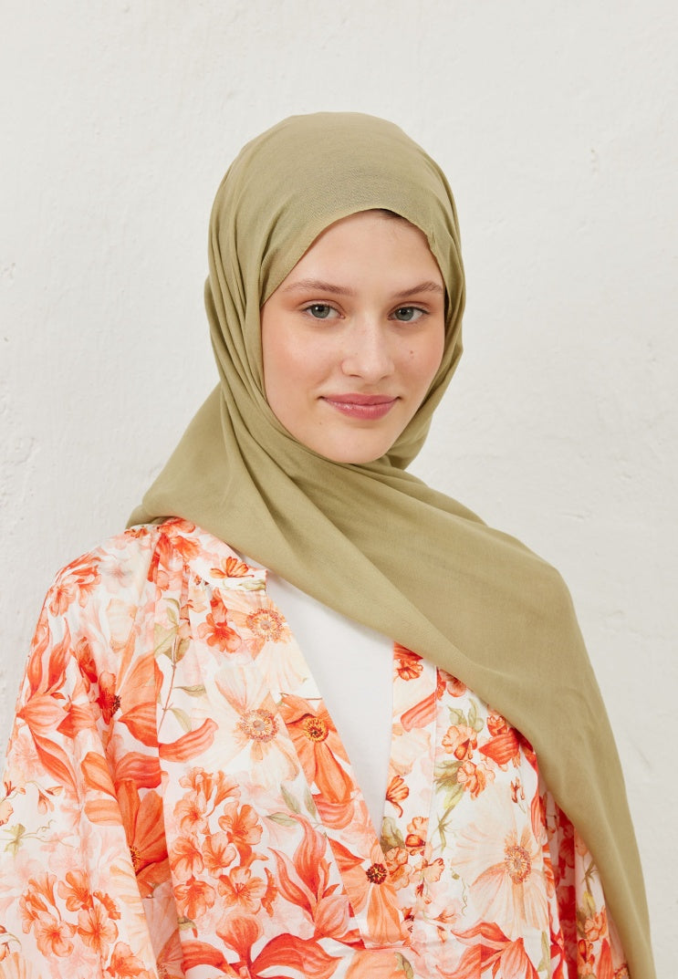 Fresh Scarf Rami Viscose Shawl Sage