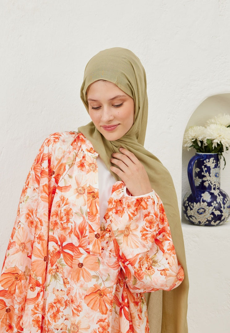 Fresh Scarf Rami Viscose Shawl Sage