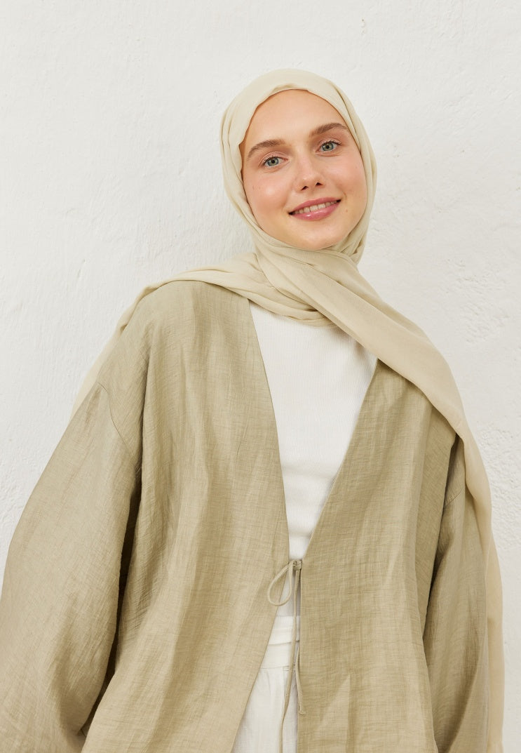 Fresh Scarf Rami Viscose Shawl Sand