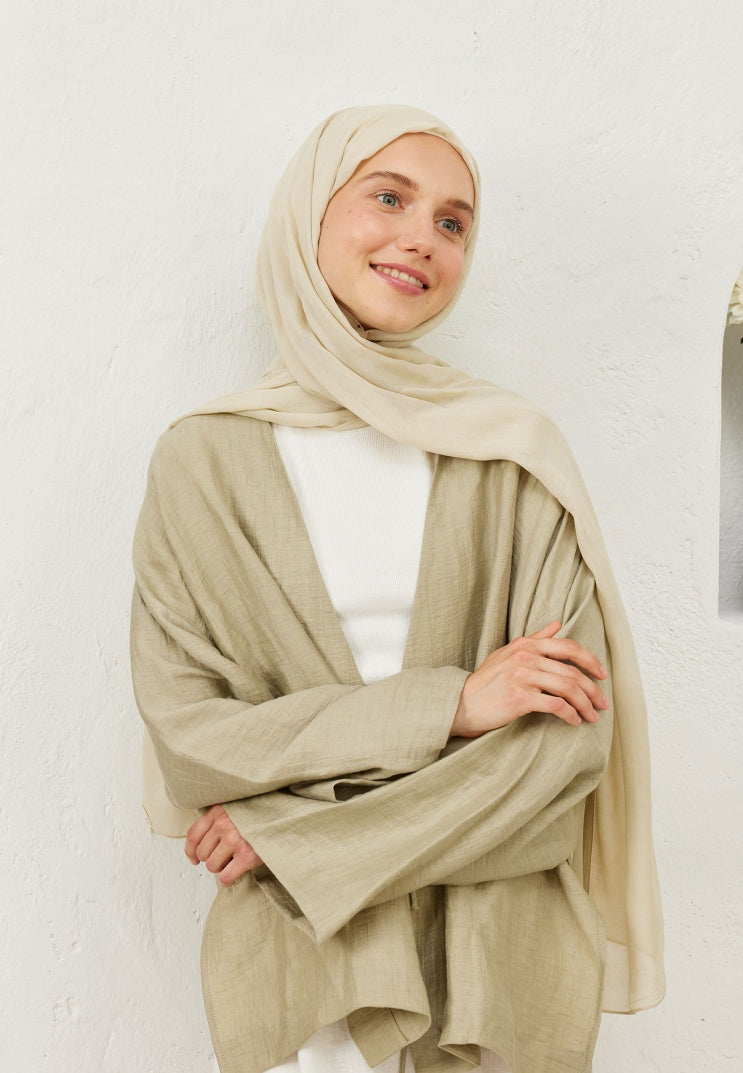 Fresh Scarf Rami Viscose Shawl Sand