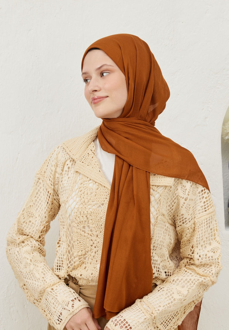 Fresh Scarf Rami Viscose Shawl Tile