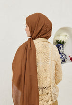 Fresh Scarf Rami Viscose Shawl Hazelnut Shell
