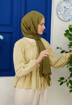 Fresh Scarf Rami Viscose Shawl Khaki