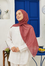 Fresh Scarf Rami Viscose Shawl Rose Leaf