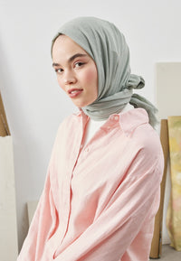 Fresh Scarf Bamboo Shawl Soft Green