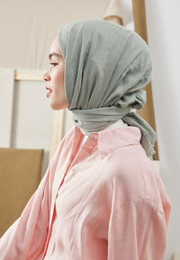Fresh Scarf Bamboo Shawl Soft Green