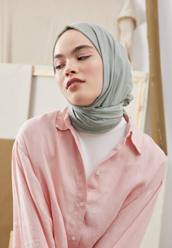 Fresh Scarf Bamboo Shawl Soft Green