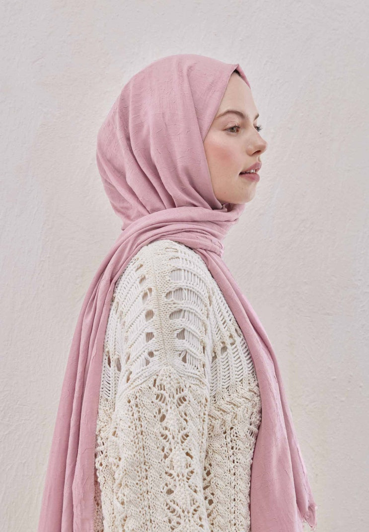 Fresh Scarf Bamboo Shawl Pale Pink