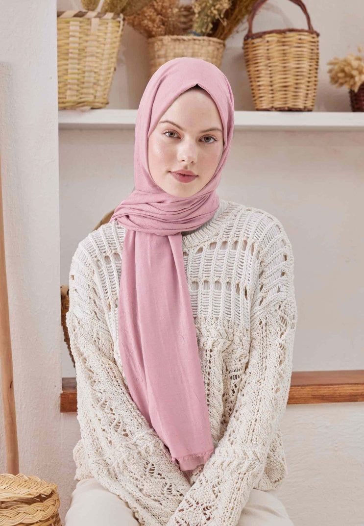Fresh Scarf Bamboo Shawl Pale Pink