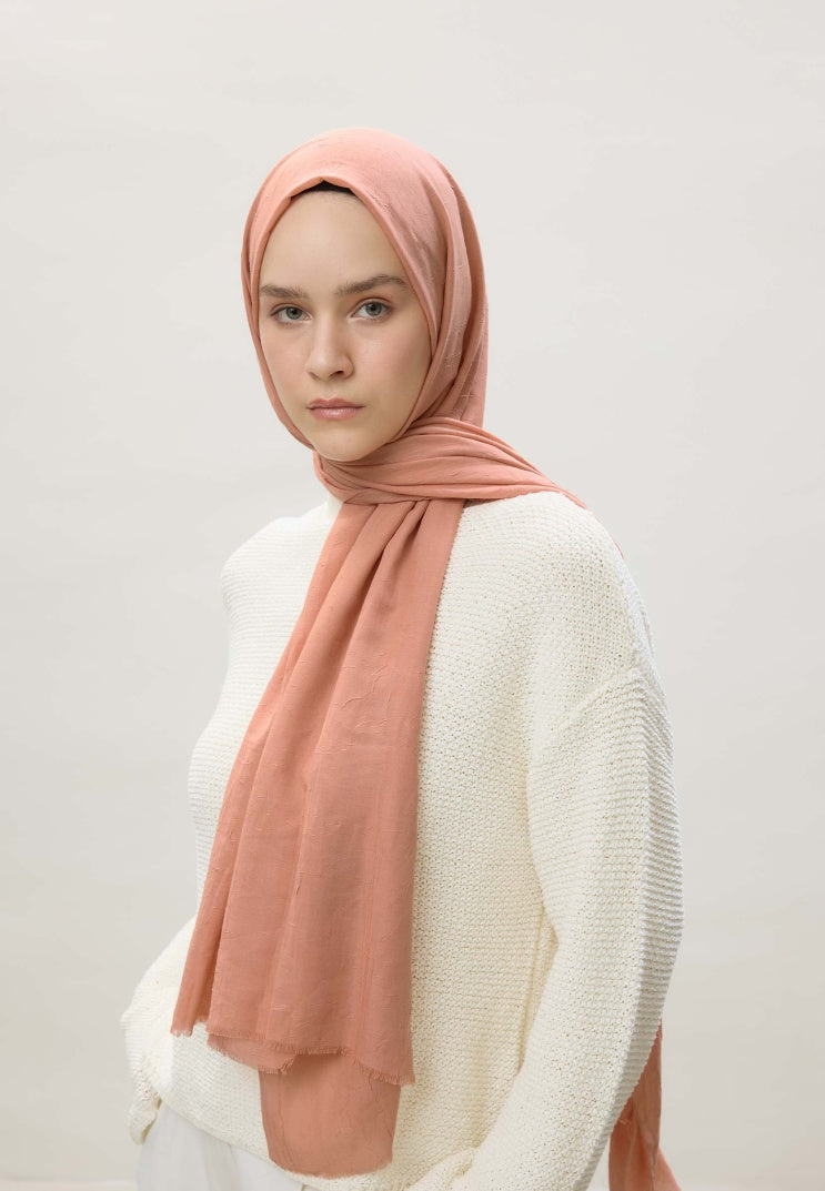 Fresh Scarf Bamboo Shawl Peach