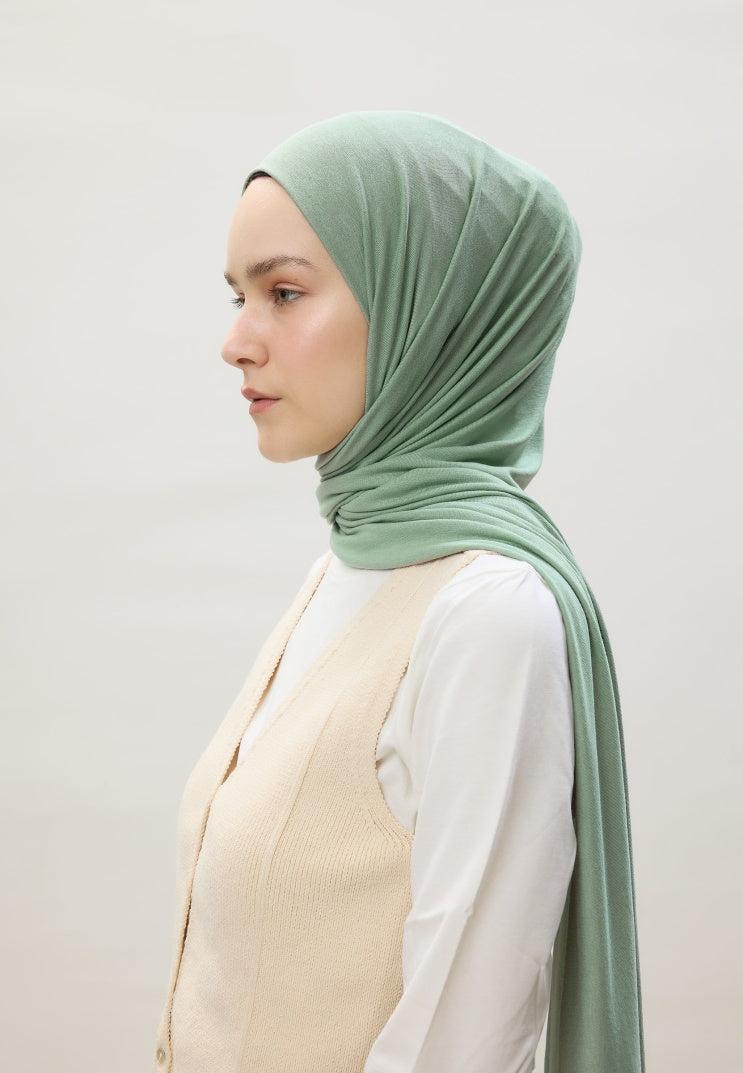 Fresh Scarf Jersey Shawl Sea Foam