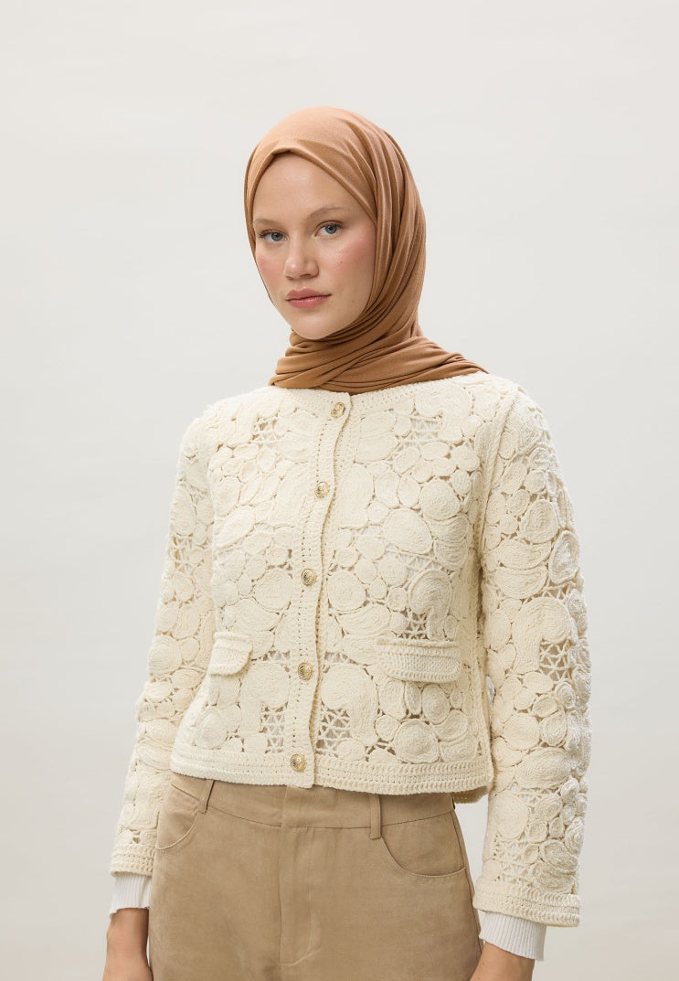 Fresh Scarf Jersey Shawl Hazelnut