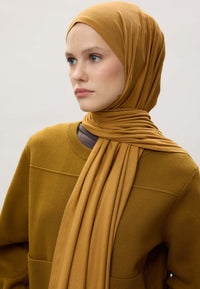Fresh Scarf Jersey Shawl Curry