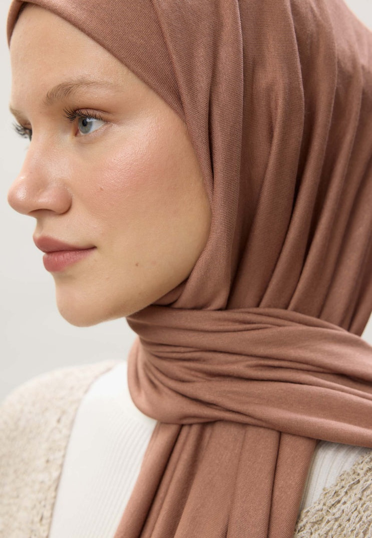 Fresh Scarf Jersey Shawl Soft Pink