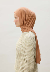 Fresh scarf Jersey Shawl Salmon