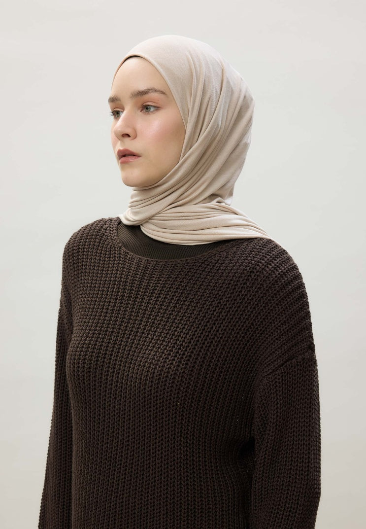 Fresh Scarf Jersey Shawl Stone