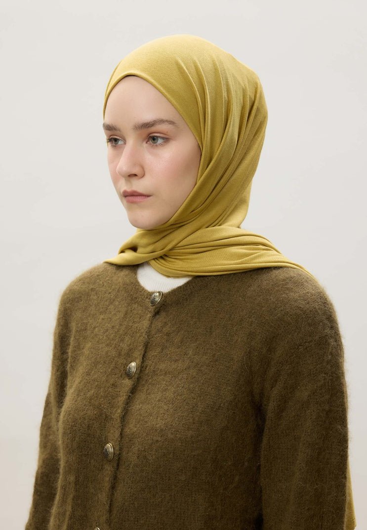 Fresh scarf Jersey Shawl Sweet Yellow