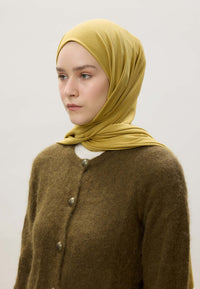 Fresh scarf Jersey Shawl Sweet Yellow