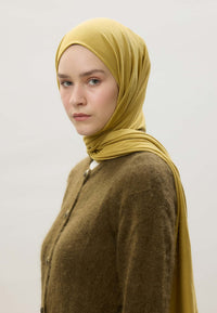 Fresh scarf Jersey Shawl Sweet Yellow