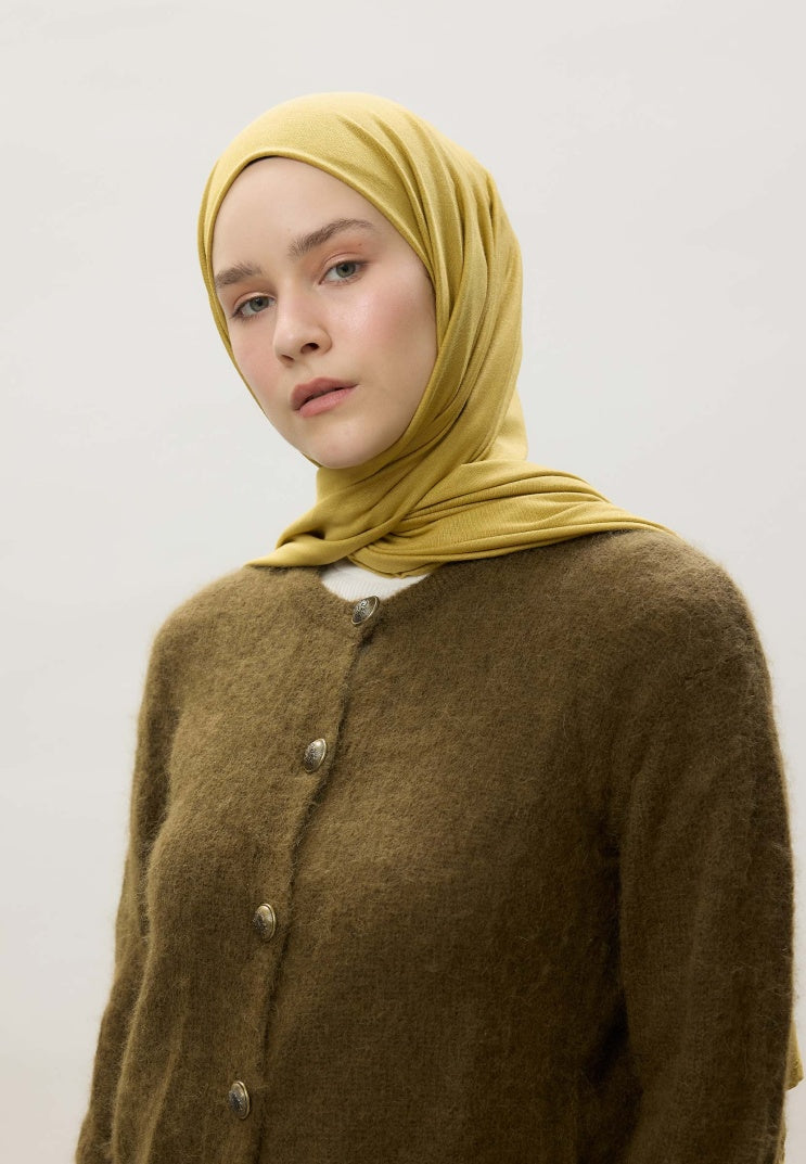 Fresh scarf Jersey Shawl Sweet Yellow
