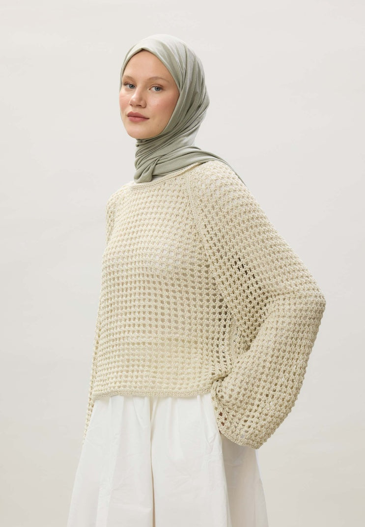 Fresh Scarf Jersey Shawl Pale Green