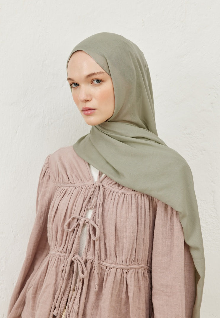 Fresh Scarf Rami Viscose Shawl Pale Green