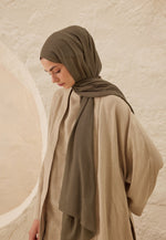 Fresh Scarf Rami Viscose Shawl Dark Mink