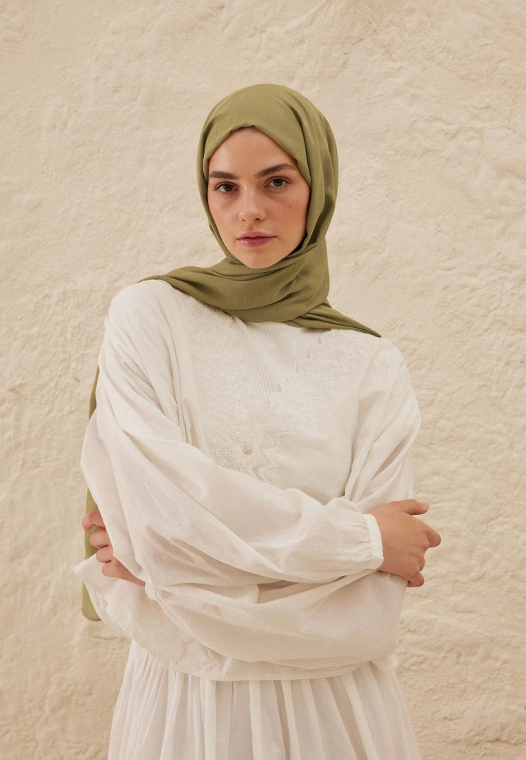 Fresh Scarf Rami Viscose Shawl Olive