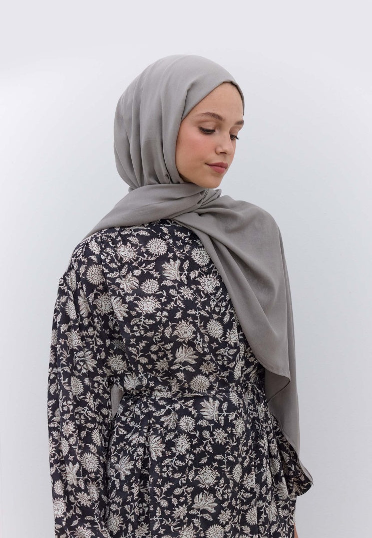 Fresh Scarf Rami Viscose Shawl Silver