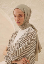 Fresh Scarf Rami Viscose Shawl Dark Beige