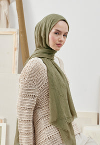 Fresh Scarf Bamboo Shawl Khaki