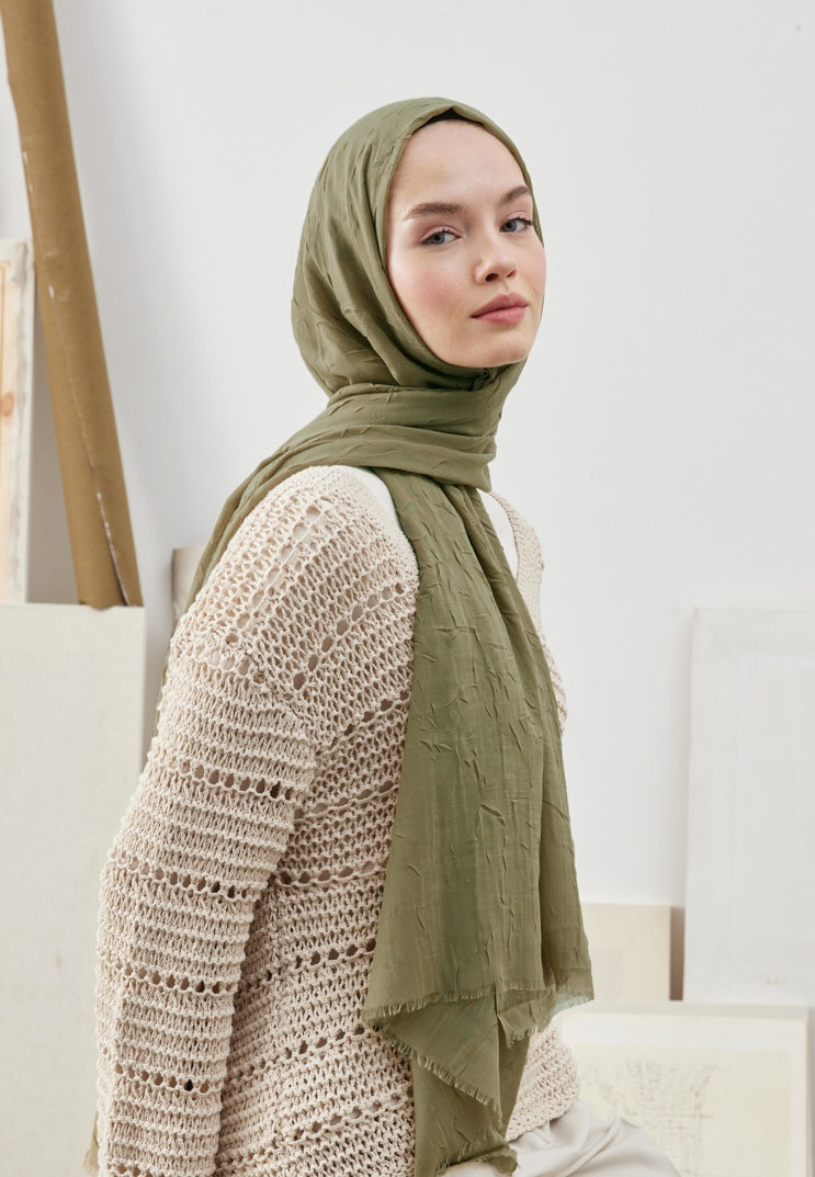 Fresh Scarf Bamboo Shawl Khaki