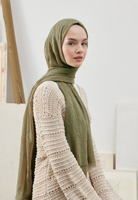 Fresh Scarf Bamboo Shawl Khaki