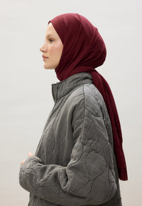Fresh Scarf Bamboo Shawl Claret Red