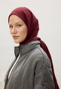 Fresh Scarf Bamboo Shawl Claret Red