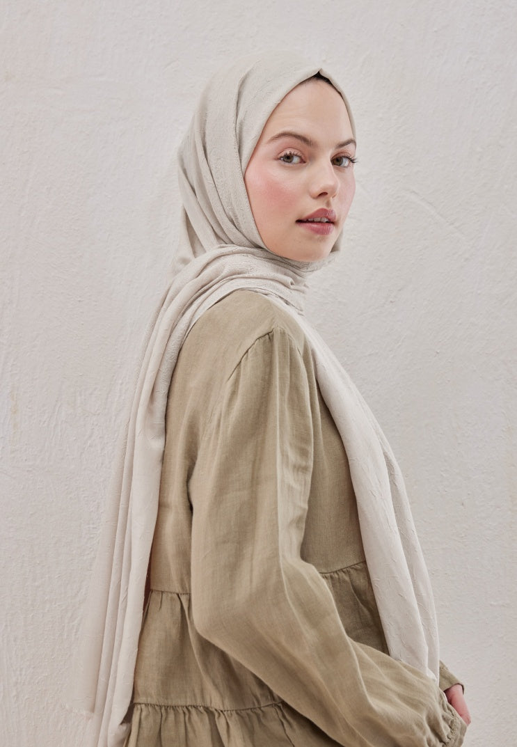 Fresh Scarf Bamboo Shawl Ivory