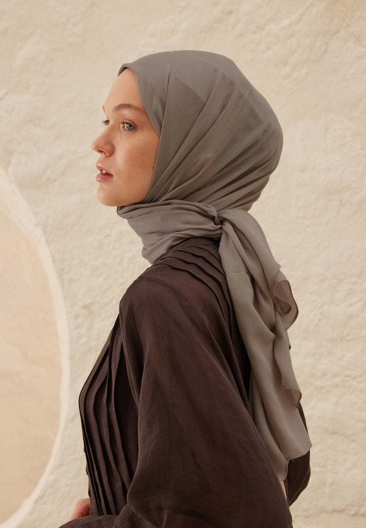 Fresh Scarf Rami Viscose Shawl Rose Dark Gray