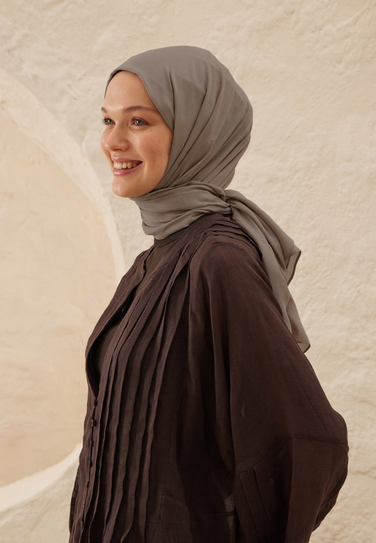 Fresh Scarf Rami Viscose Shawl Rose Dark Gray