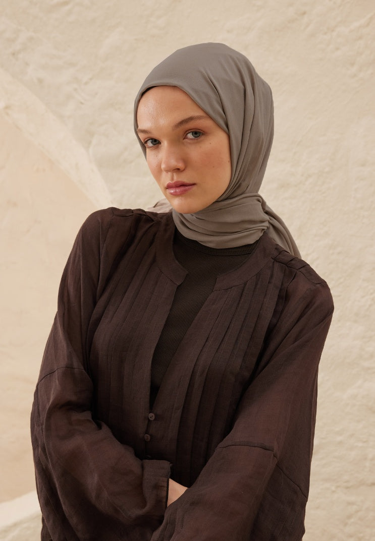 Fresh Scarf Rami Viscose Shawl Rose Dark Gray