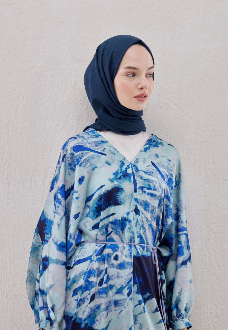 Fresh Scarf Bamboo Shawl Sapphire