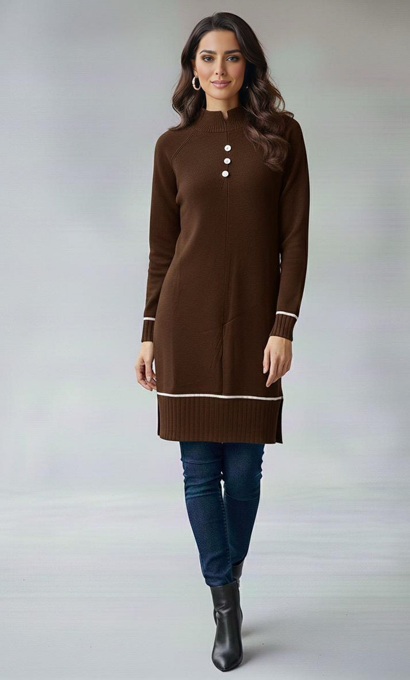 MRKS Bahia Knitted Tunic Brown