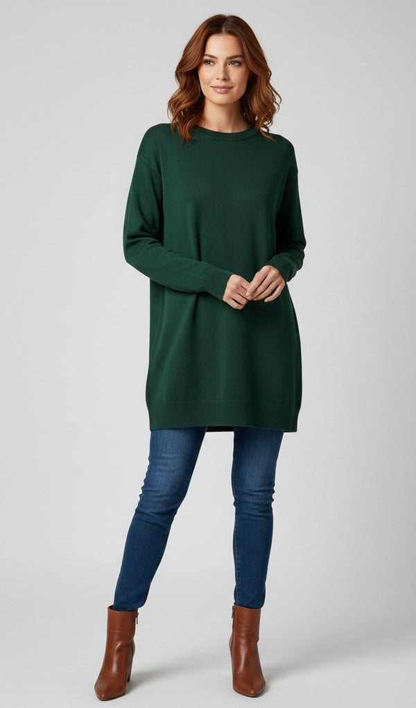 STR Belisa Knitted Tunic Green