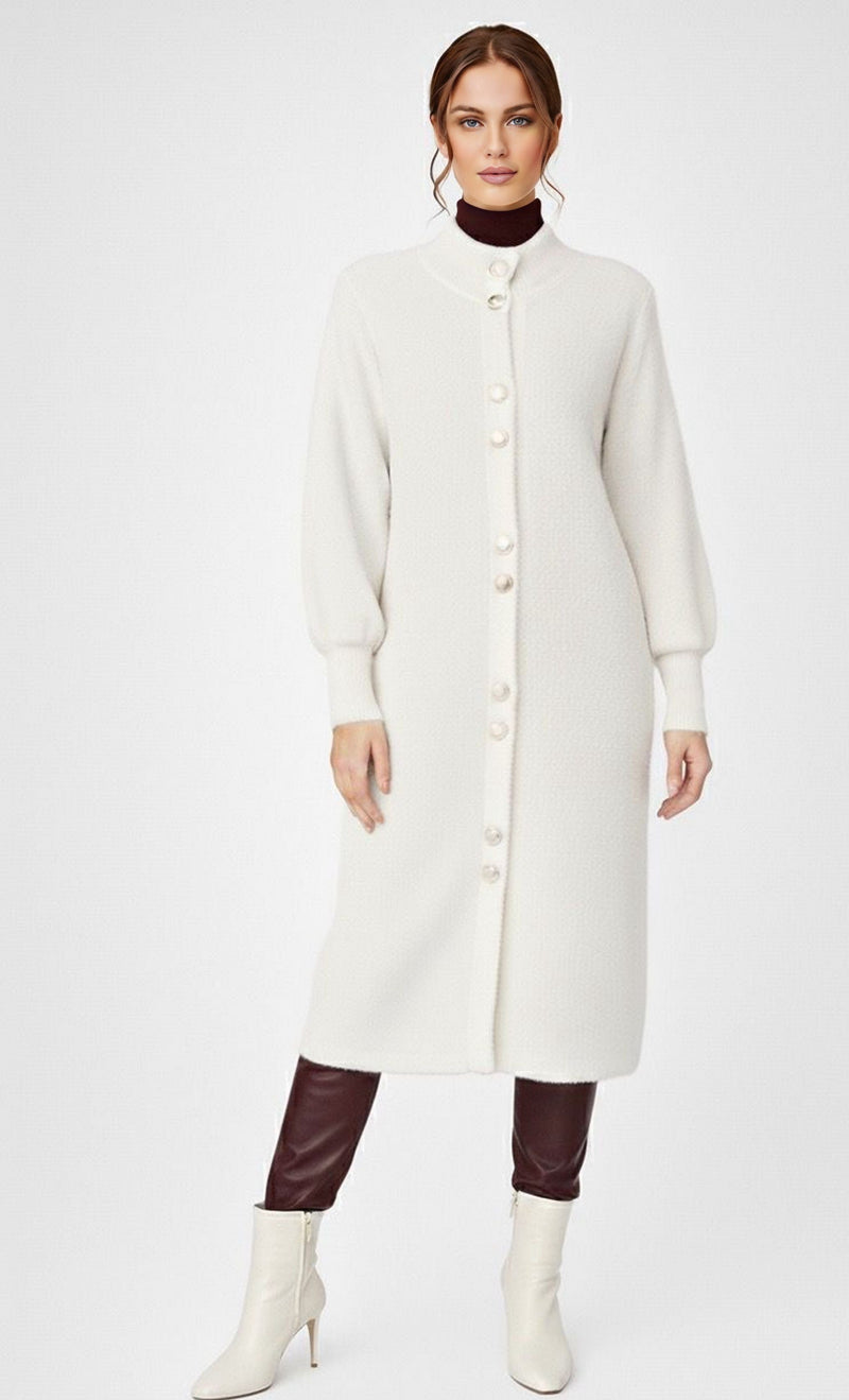 ZZ Kivilcim Knitted Cardigan Off White