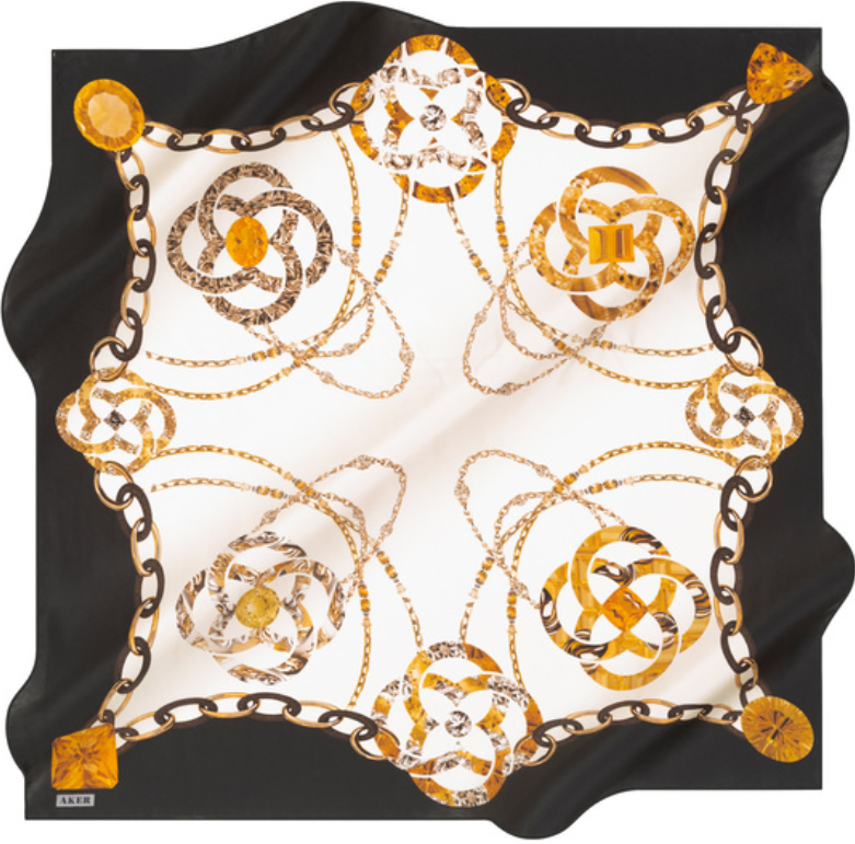 Aker Silk Scarf Black