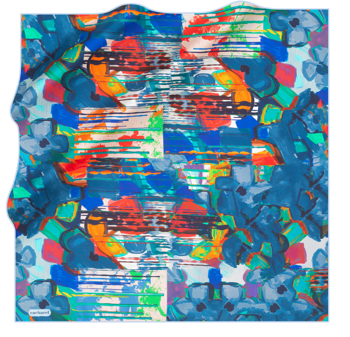 Cacharel Colorfull Silk Scarf