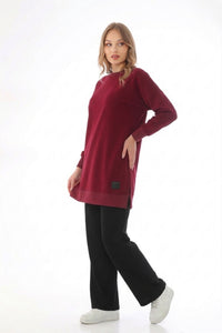 SL Basic Cotton Tunic Burgundy