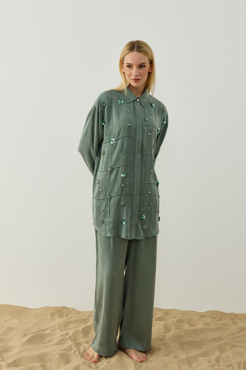 HLY Felix Pants Set Emerald