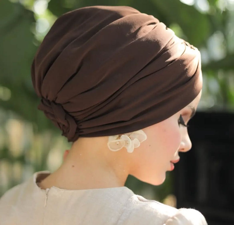 QF 1800 Handmade Turban Brown