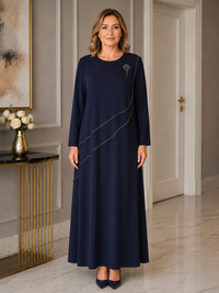 MUS Hafsa Dress Navy Blue