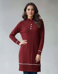 MRKS Bahia Knitted Tunic Burgundy